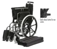 
Folded - Foldable heavy duty wheel chair for obese - Foladable Wheel Chair - KAS Medics Ltd
