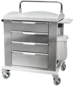 
Stainless steel - Multipurpose Cart - KAS Medics Ltd